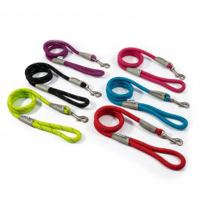 Rope dog leads with trigger hooks