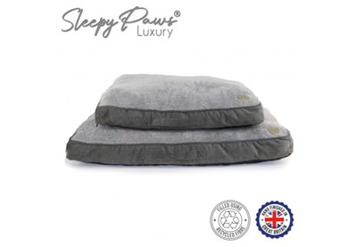 Grey Cord Dog Matress Bed