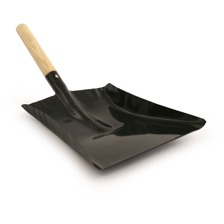 Black Painted Hand Shovel with Wooden Handle