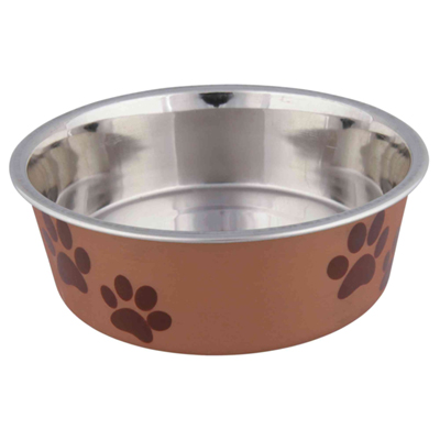 Gold Decorated Dog Bowls