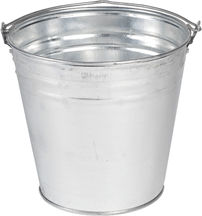 Galvanised Bucket with handle