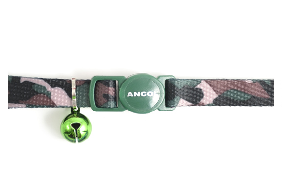 Green Camouflage Cat Collars