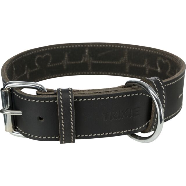 Extra Wide Black Dog Collars