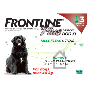 Frontline Plus Flea Treatment for Dogs 40 to 60Kg