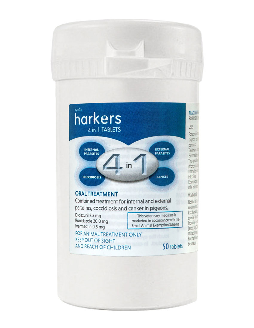 Harkers 4 in One Tablets for Pigeons