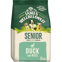 James Wellbeloved Duck & Rice Kibble Senior Dog Food