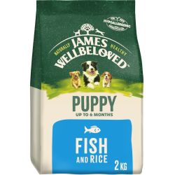 James Wellbeloved Fish & Rice Kibble Puppy Performance