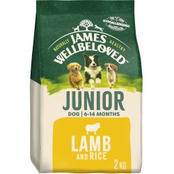 James Wellbeloved Lamb & Rice Kibble Junior Dog Food