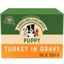 James Wellbeloved Turkey Puppy Food Pouches