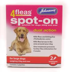 Johnsons 4 fleas Dog Spot-On for Large Dogs