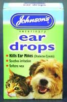 Johnsons Ear Drops for Dogs and Cats