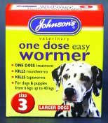 Johnsons One Dose Easy Wormer Size 3