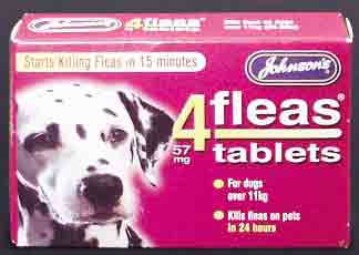 Johnsons 4 Fleas Tablets for Dogs