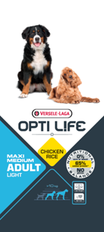 Opti Life Adult Light	Medium & Maxi Chicken & Rice Dog Food