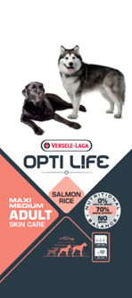 Opti Life Adult	Medium & Maxi Skin Care Salmon & Rice Dog Food