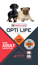 Opti Life Adult Digestion Mini Lamb & Rice Dog Food