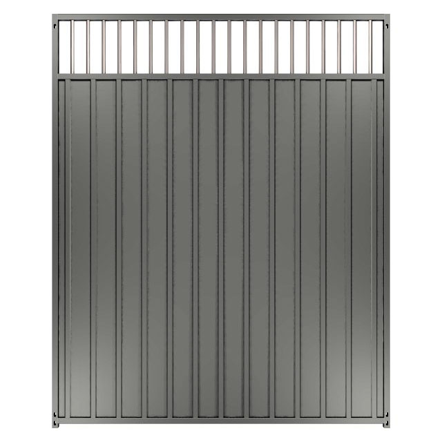 Galvanised Dog Run Divider Panels with 5cm Gaps between the Bars