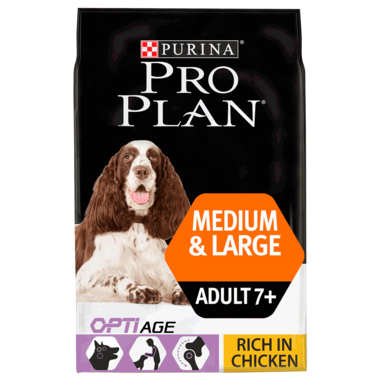 PRO PLAN Medium and Large Adult 7+ OPTIAGE Chicken Dry Dog Food