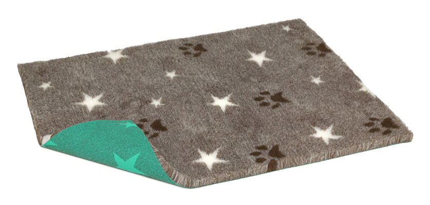 Brown with Stars and Paws Green Back